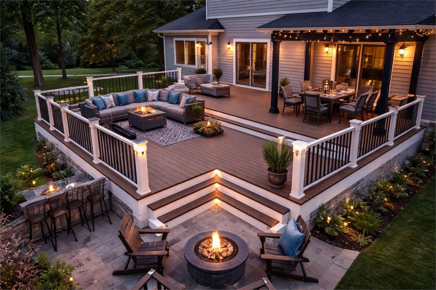 Spring deck build by Decked Out 365